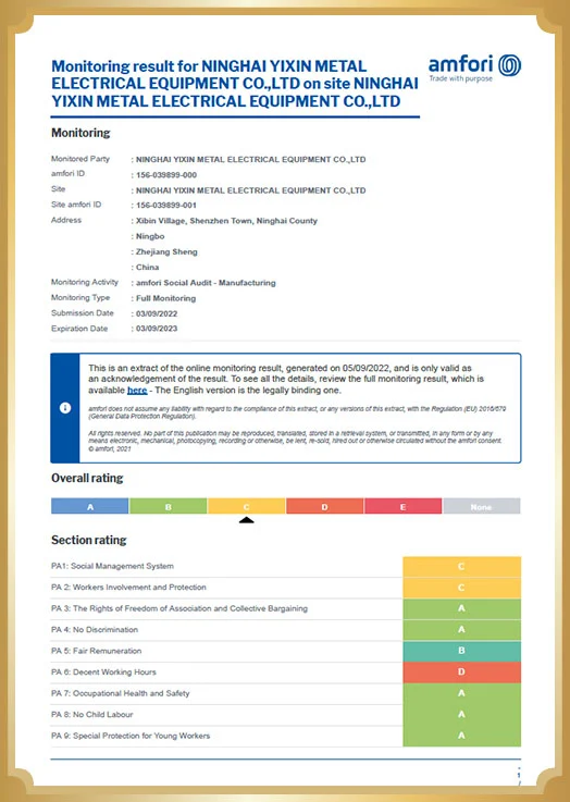 BSCI certificate 01